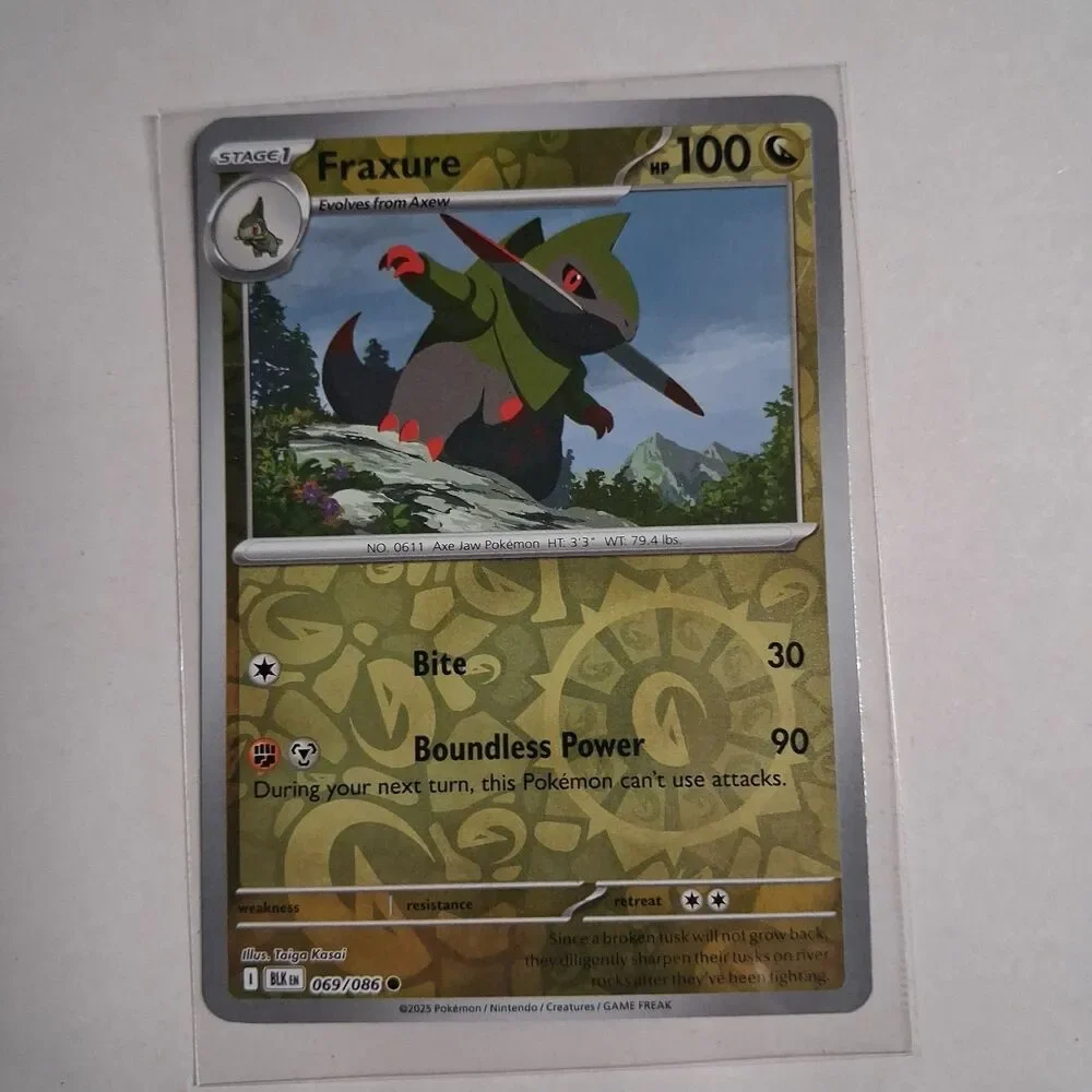 Fraxure 069/086 Sv: Black Bolt Reverse Holo
